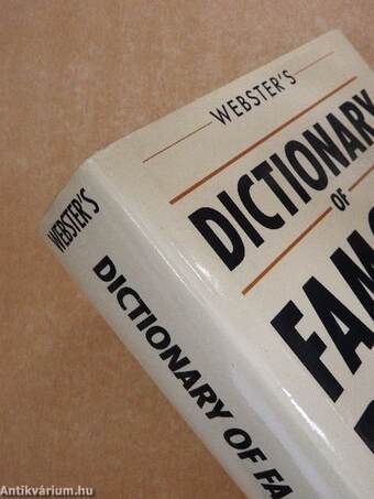 Webster's Dictionary of Famous People