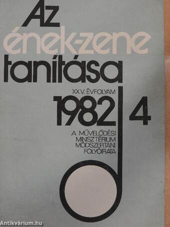 Az ének-zene tanítása 1982/4.