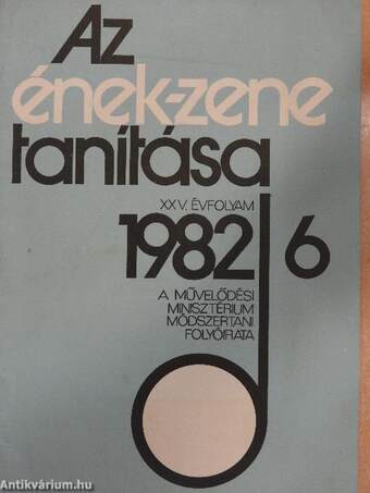 Az ének-zene tanítása 1982/6.