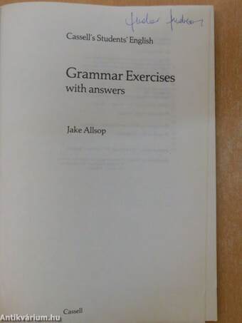 Cassell's Students' - English Grammar Exercises with answers