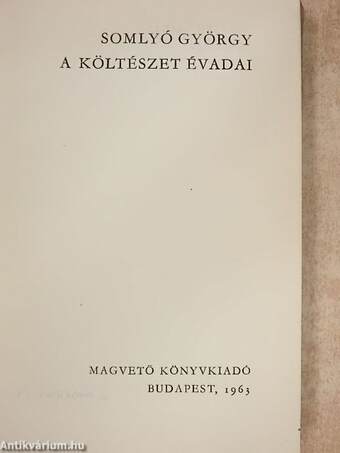 A költészet évadai