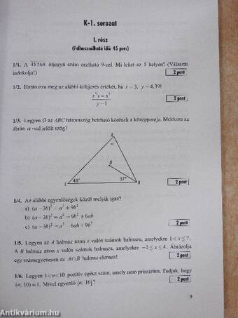 Matematikaérettségi 1