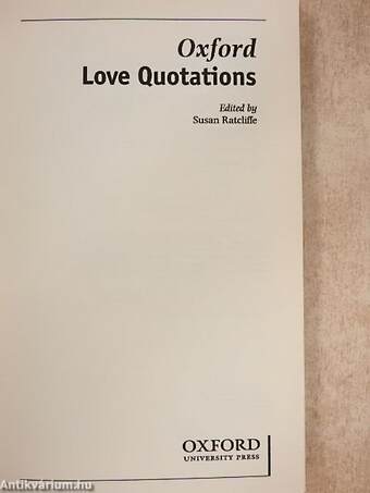 Oxford Love Quotations