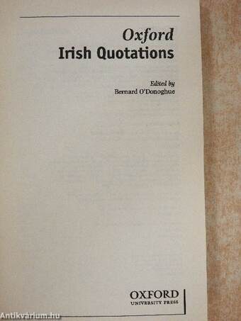 Oxford Irish Quotations