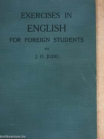 Exercises in English for Foreign Students