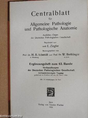 Verhandlungen der Deutschen Pathologischen Gesellschaft 28. Tagung