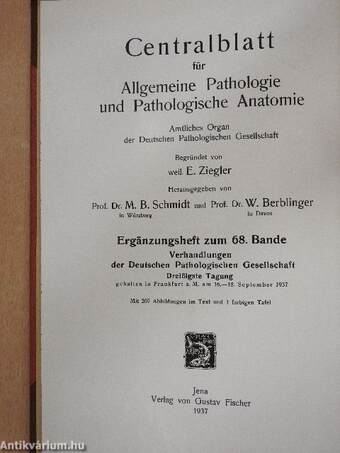 Verhandlungen der Deutschen Pathologischen Gesellschaft 30. Tagung