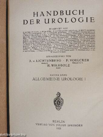 Allgemeine Urologie I-II.