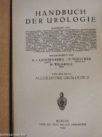 Allgemeine Urologie I-II.