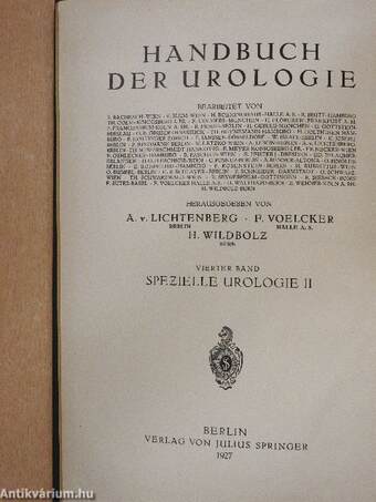 Spezielle Urologie I-III.