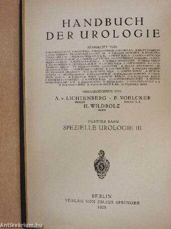 Spezielle Urologie I-III.