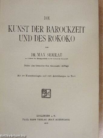 Die Kunst der Barockzeit und des Rokoko