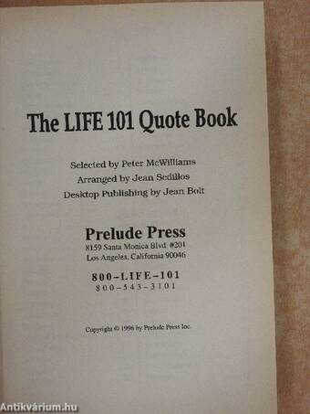 The Life 101 Quote Book