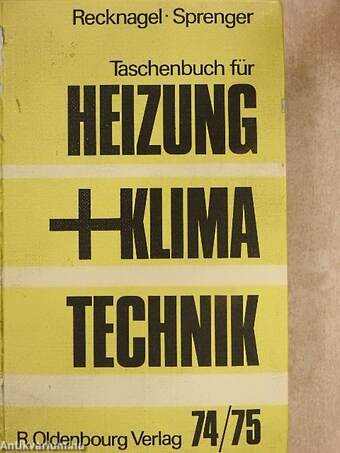 Taschenbuch für Heizung und Klimatechnik 74/75