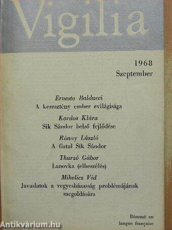 Vigilia 1968. szeptember