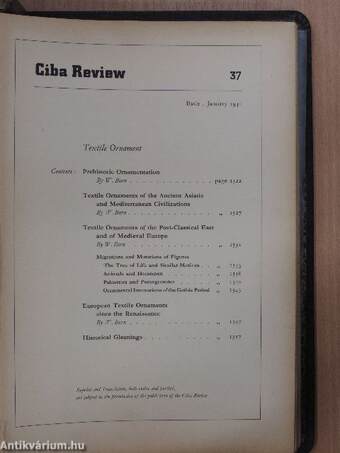 Ciba review 1941-1942, 1946-1947 (vegyes számok) (12 db)