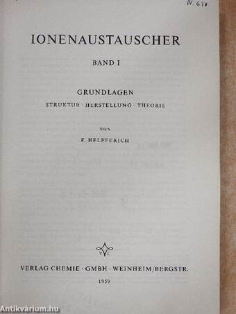 Ionenaustauscher I