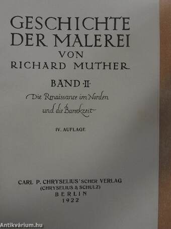 Geschichte der Malerei II.