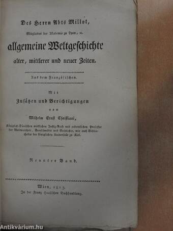 Allgemeine Weltgeschichte IX. (gótbetűs)