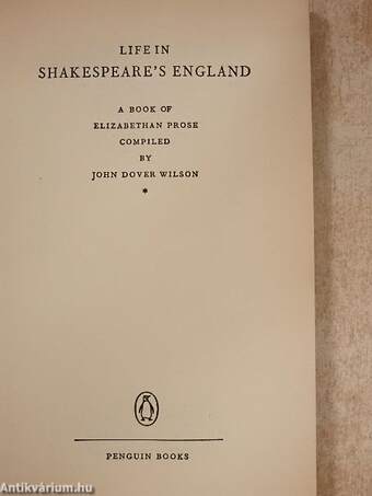 Life in Shakespeare's England