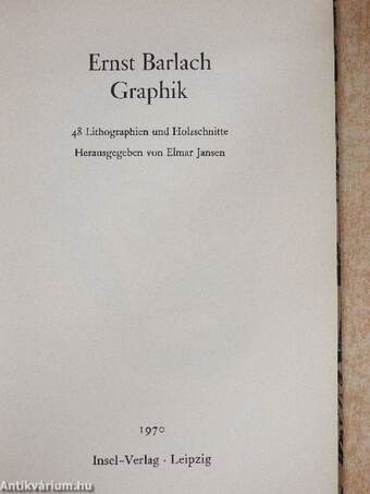 Ernst Barlach: Graphik