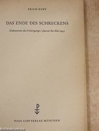 Das Ende des Schreckens