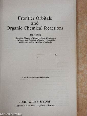 Frontier Orbitals and Organic Chemical Reactions