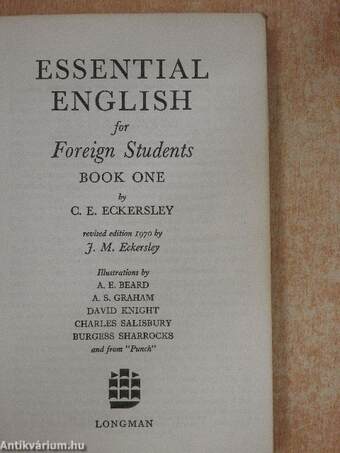 Essential English for Foreign Students 1. - Student's Book