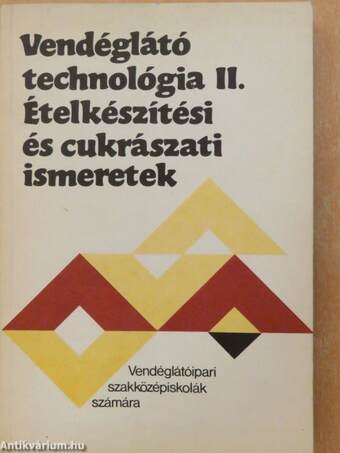 Vendéglátó technológia II.