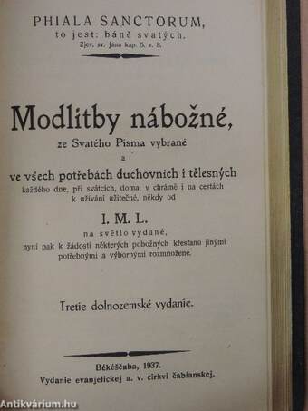 Písne duchovní/Modlitby nábozné/Prídavek pronikavych novych i nekterych starych písni/Prídavok novych piesní duchovnych