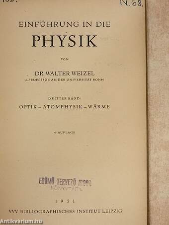 Einführung in die Physik III.