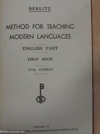 Method for Teaching Modern Languages I.