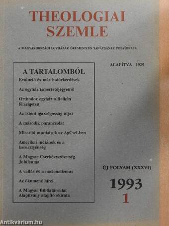 Theologiai Szemle 1993/1.