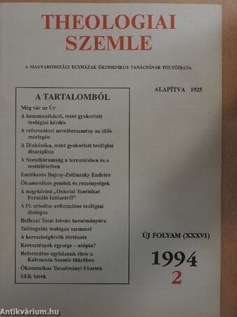 Theologiai Szemle 1994/2.