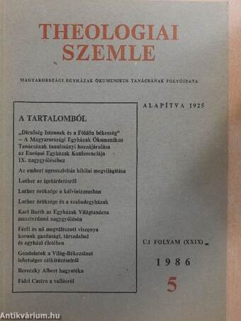 Theologiai Szemle 1986/5.