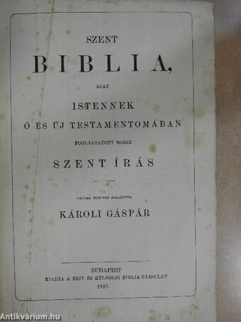 Szent Biblia