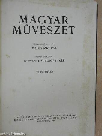 Magyar Művészet 1935/1-12.