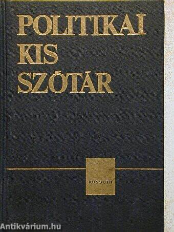 Politikai kisszótár