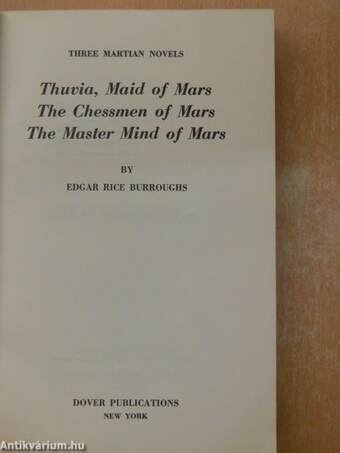 Three Martian Novels