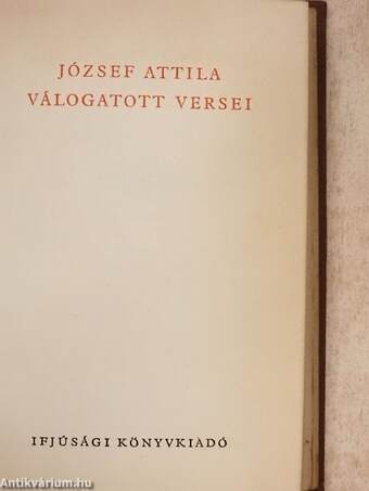 József Attila válogatott versei