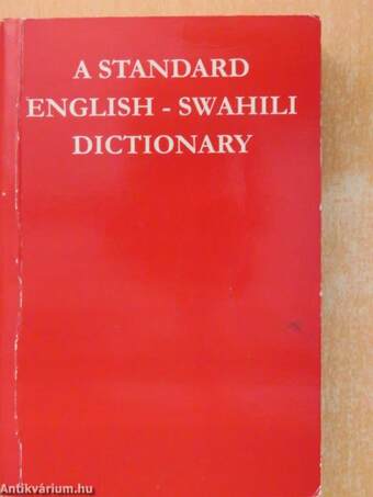 A standard english-swahili dictionary