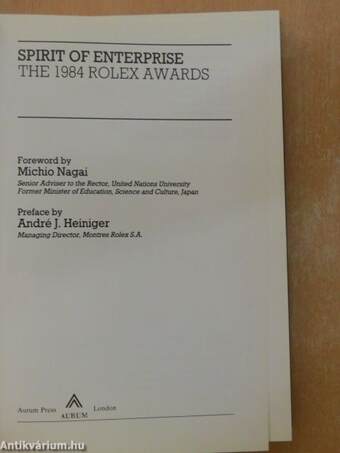 Spirit of Enterprise - The 1984 Rolex Awards