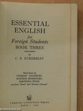 Essential English for Foreign Students Book 3.