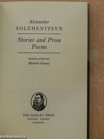 Stories and Prose Poems