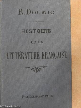 Histoire de la Littérature Francaise