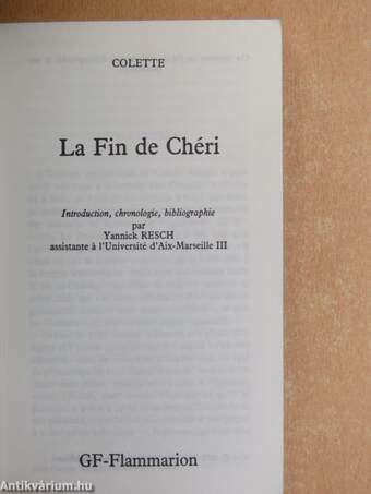 La Fin de Chéri