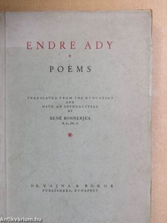 Endre Ady Poems