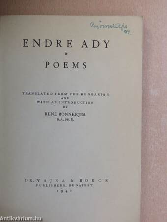 Endre Ady Poems