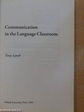 Communication in the Language Classroom