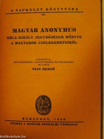 Magyar Anonymus